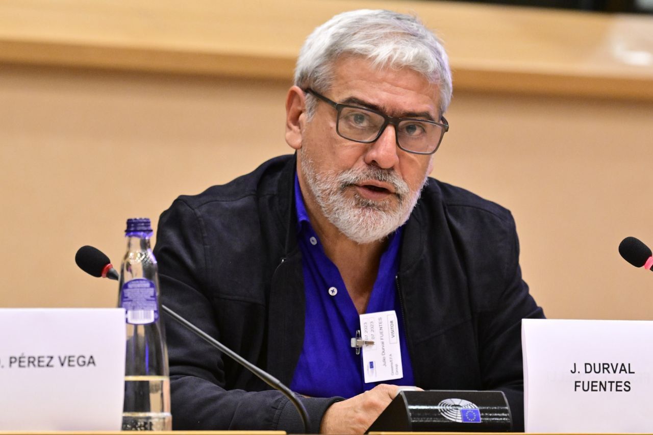 El presidente de la CLATE, Julio Fuentes, habló en el Parlamento Europeo: “Digamos No al pacto neocolonial”