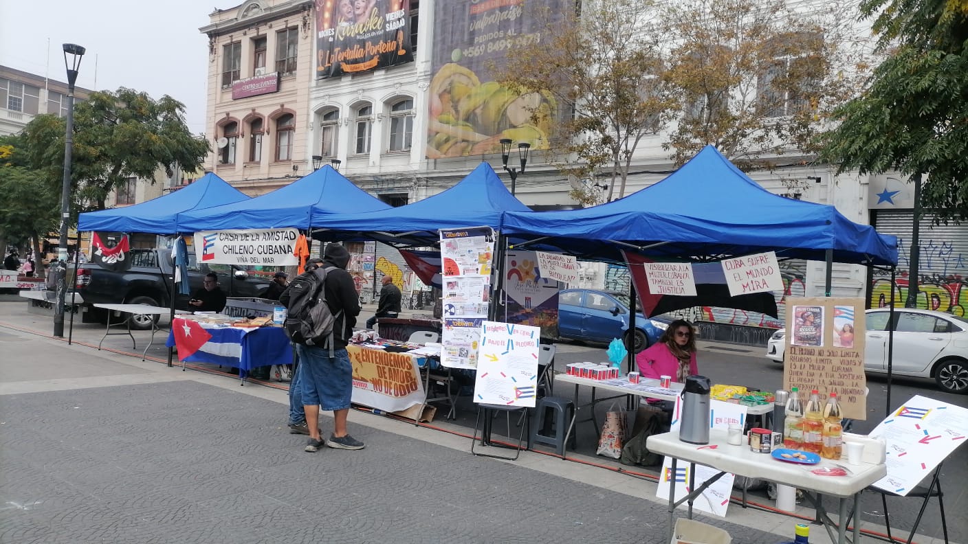 ANEF Valparaíso presente en acto de Solidaridad con Cuba