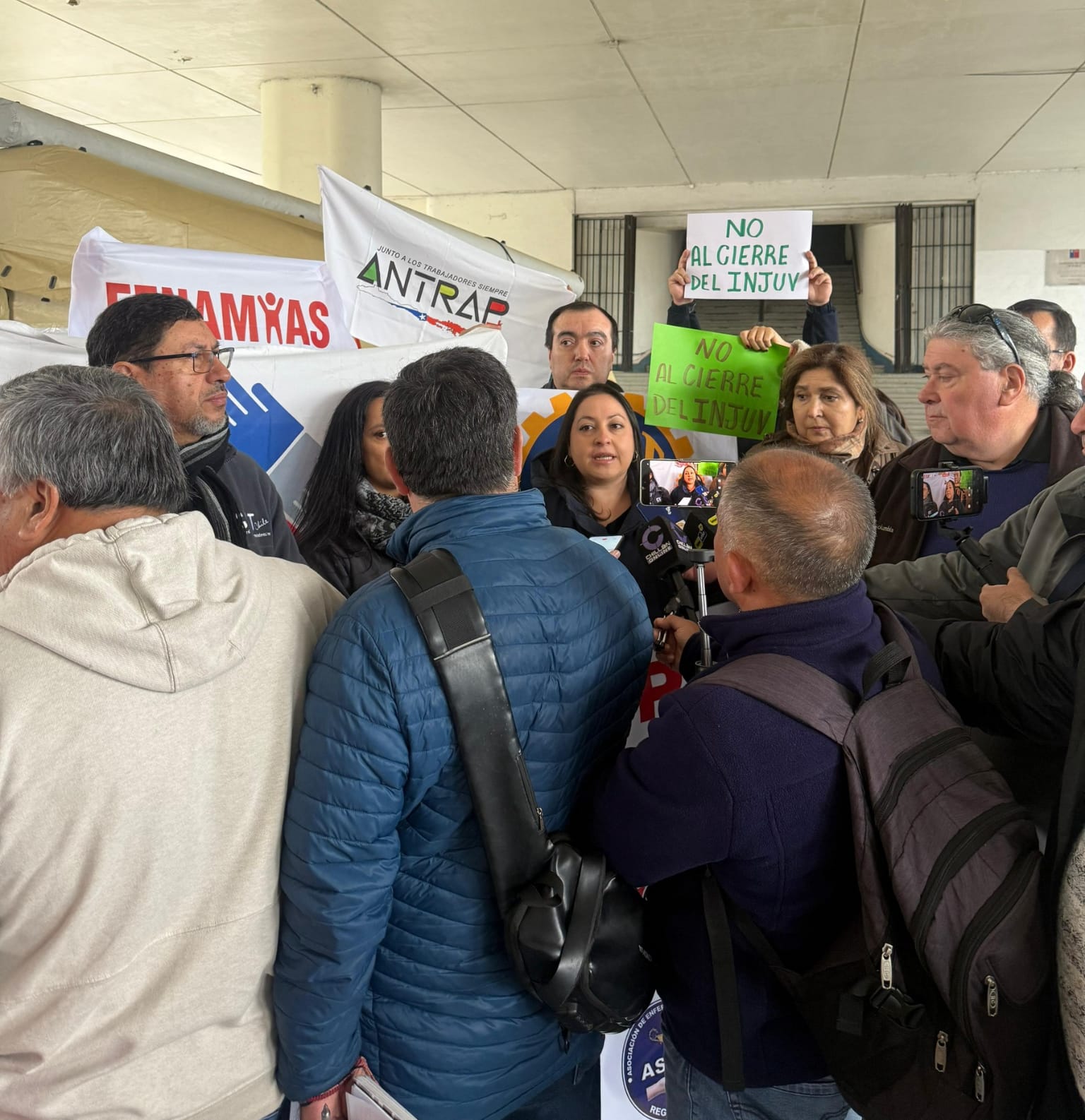ANEF Ñuble participa de punto de prensa en apoyo a trabajadores y trabajadoras del INJUV
