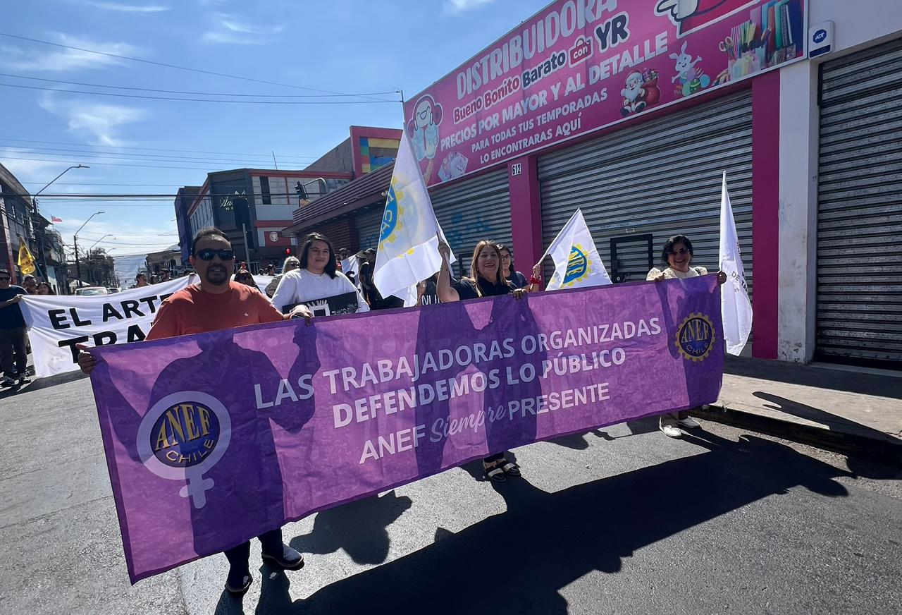 Consejos Regionales ANEF marchan en el Día Internacional de las y los Trabajadores